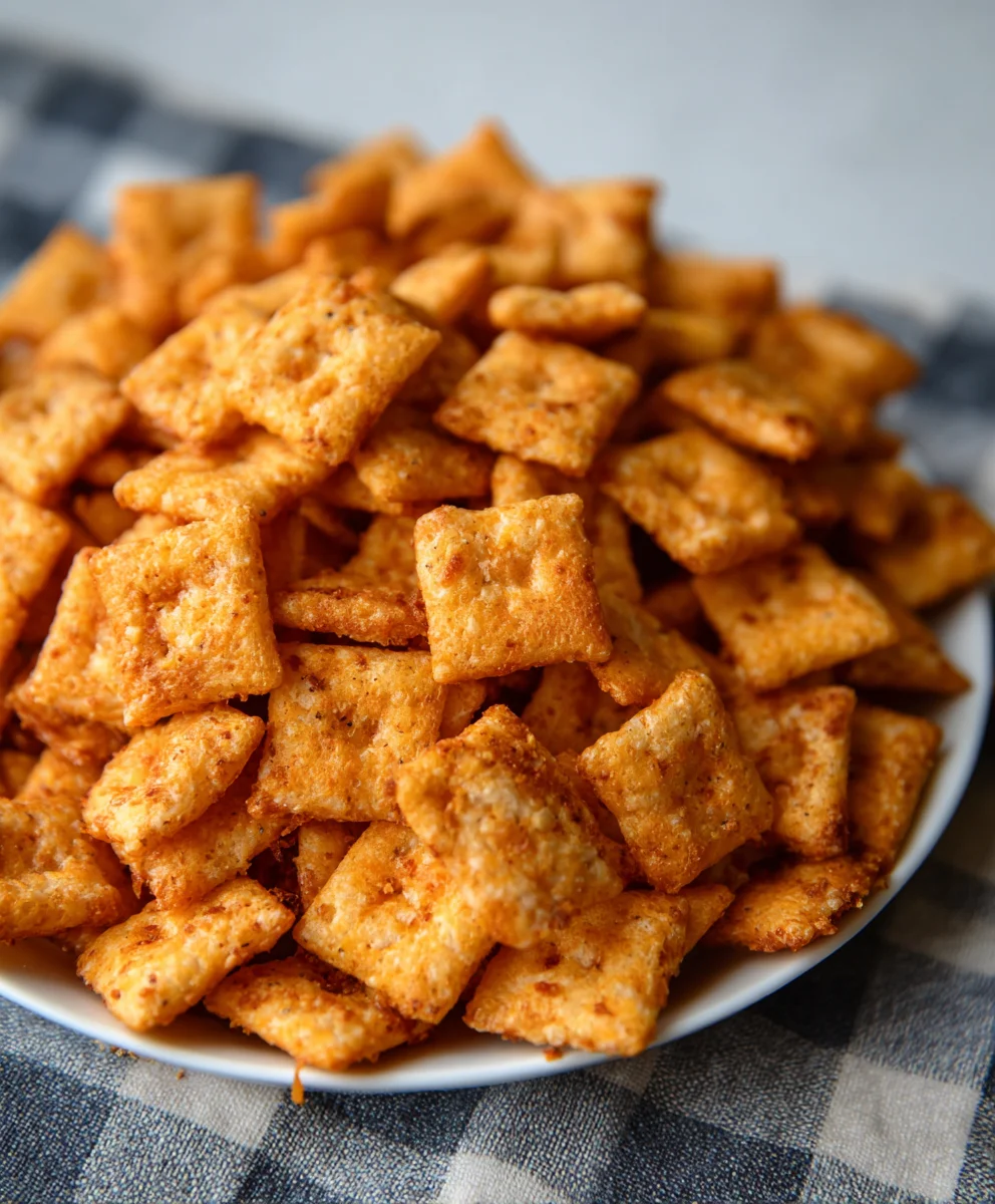 Homemade Sourdough Cheez-Its - Baked Crispy & Cheesy
