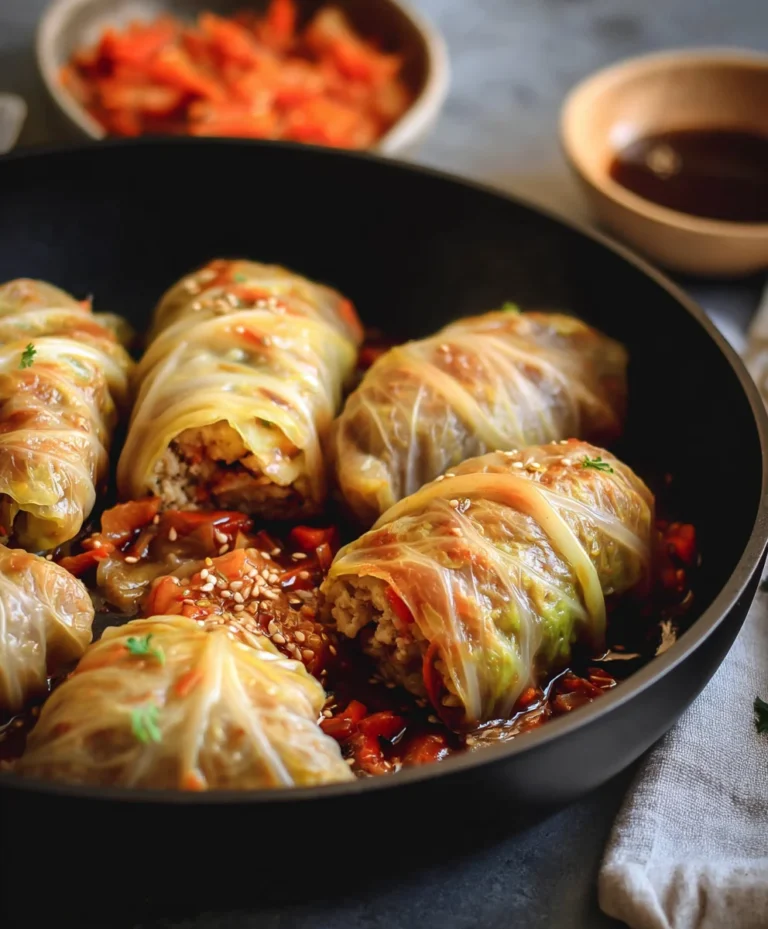 Easy Vegan Cabbage Rolls – Hearty & Delicious