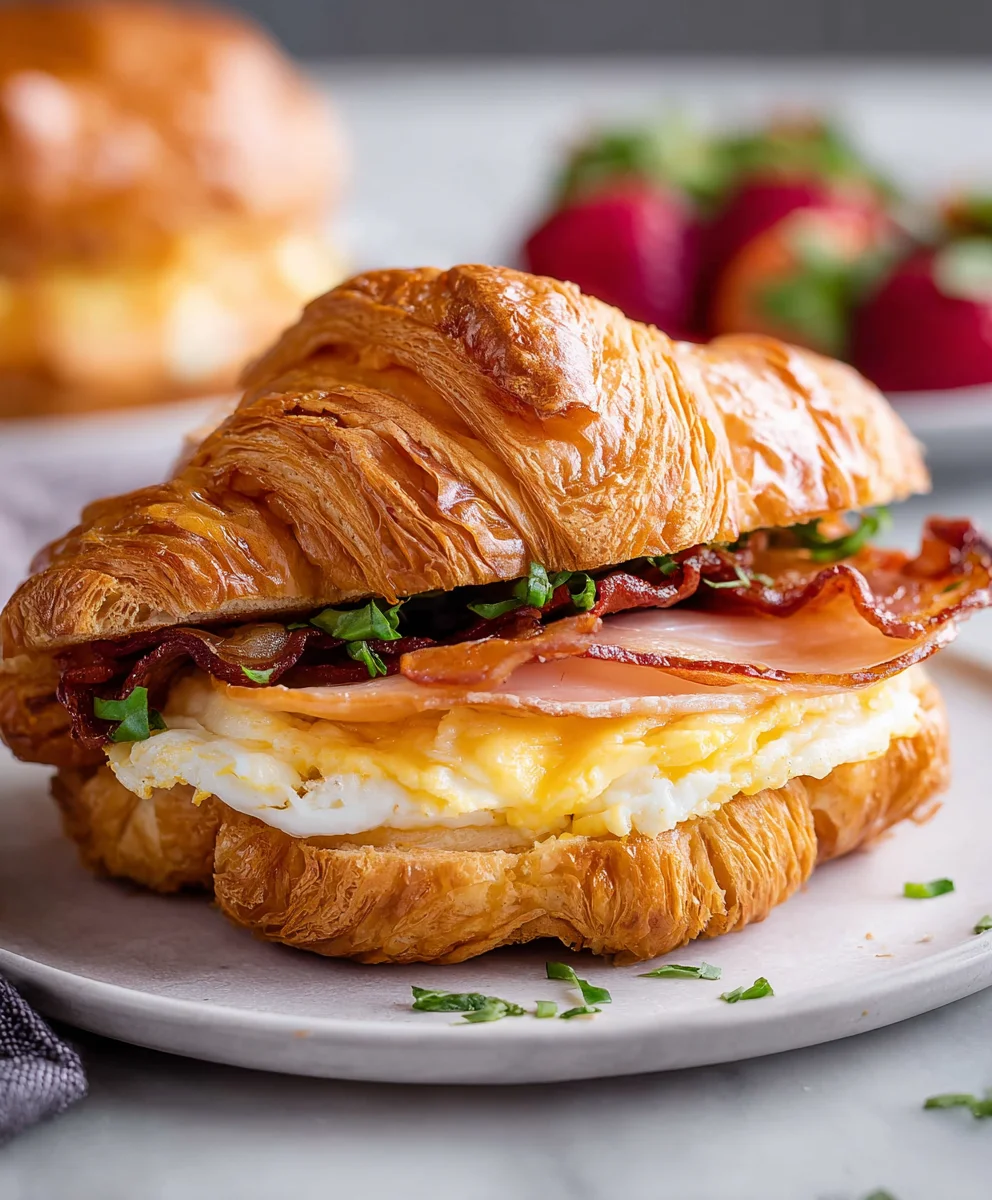 Easy Croissant Breakfast Sandwiches-Ultimate Morning Meal