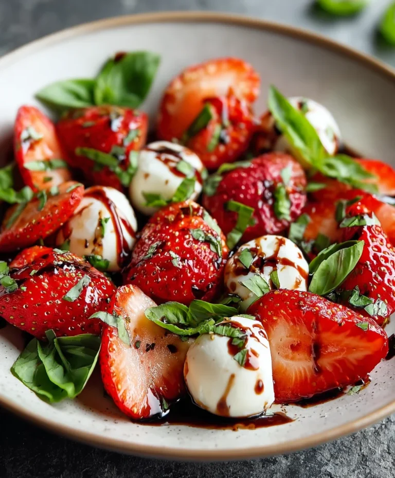 Balsamic Strawberry Caprese Salad – Fresh Twist