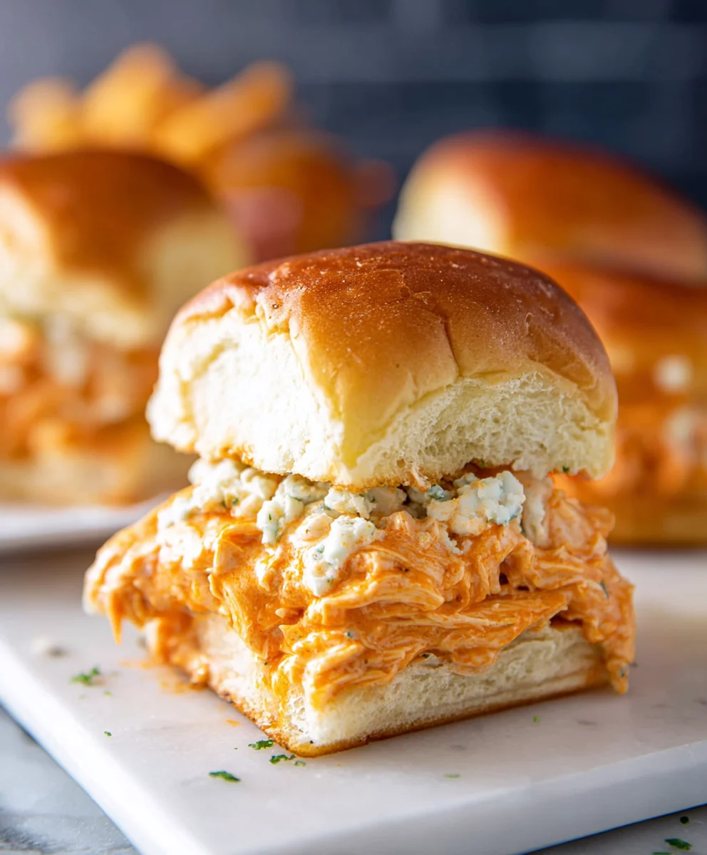 Spicy Buffalo Chicken Sliders - Easy Appetizer Recipe