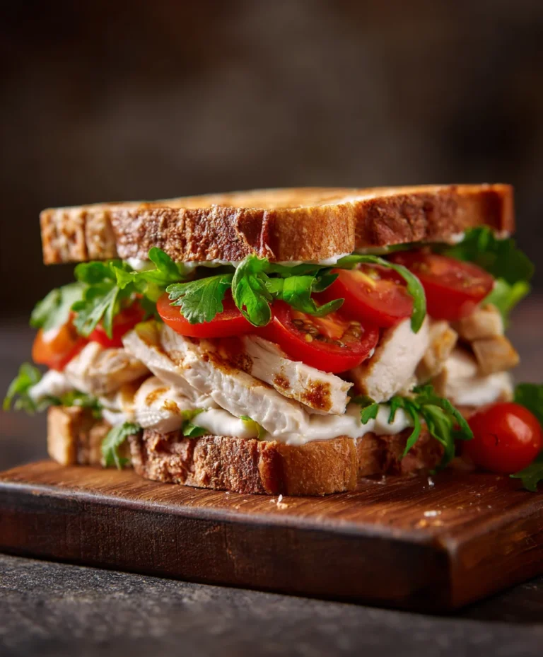 Cold Chicken Sandwich-Easy Lunch Box Idea