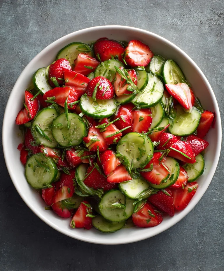 Refreshing Cucumber Strawberry Salad Recipe