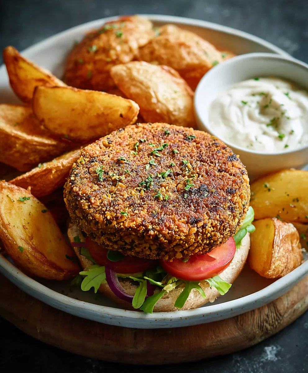 Easy Lentil Burgers- Simple Flavorful Vegan Meal