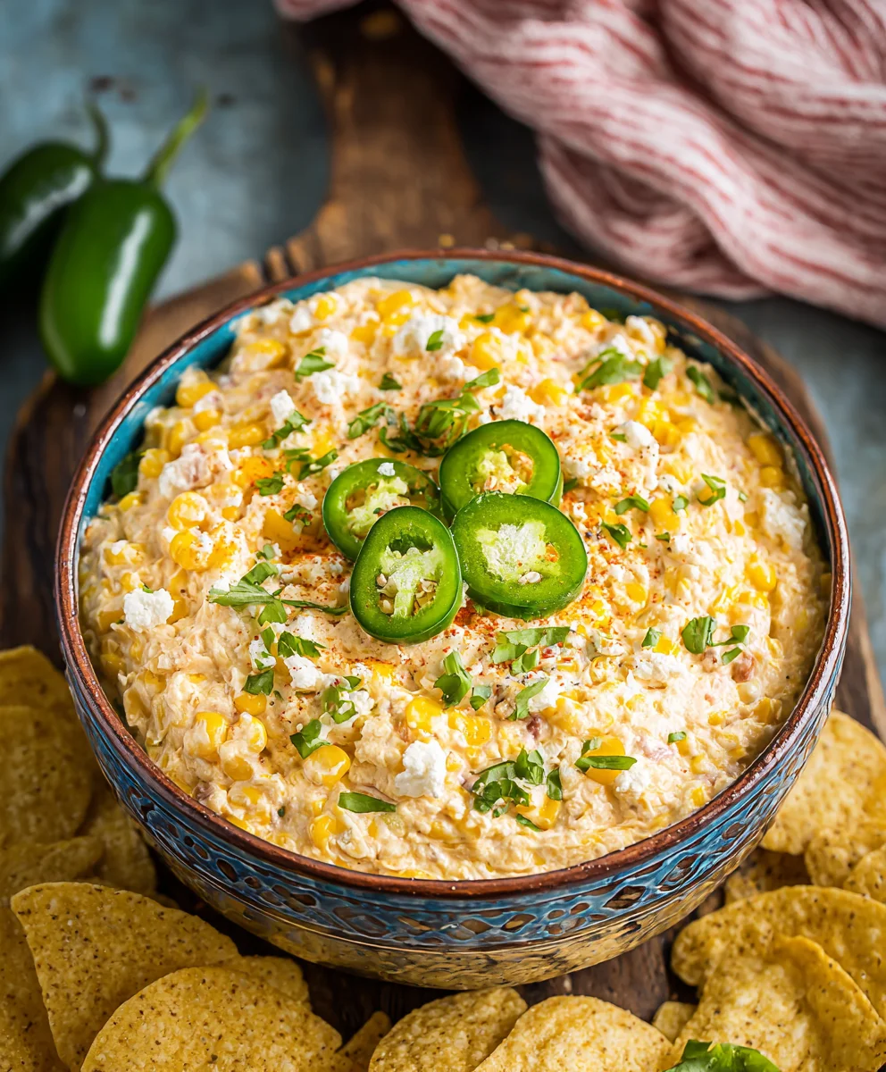 Easy Crockpot Jalapeno Corn Dip Recipe