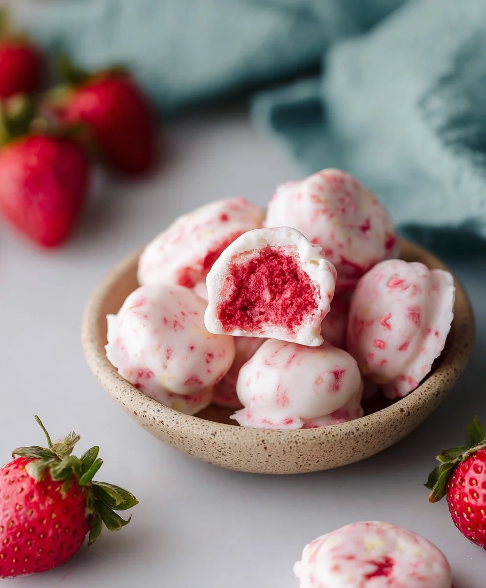 Easy Strawberry Yogurt Bites Recipe - Quick & Healthy Snack