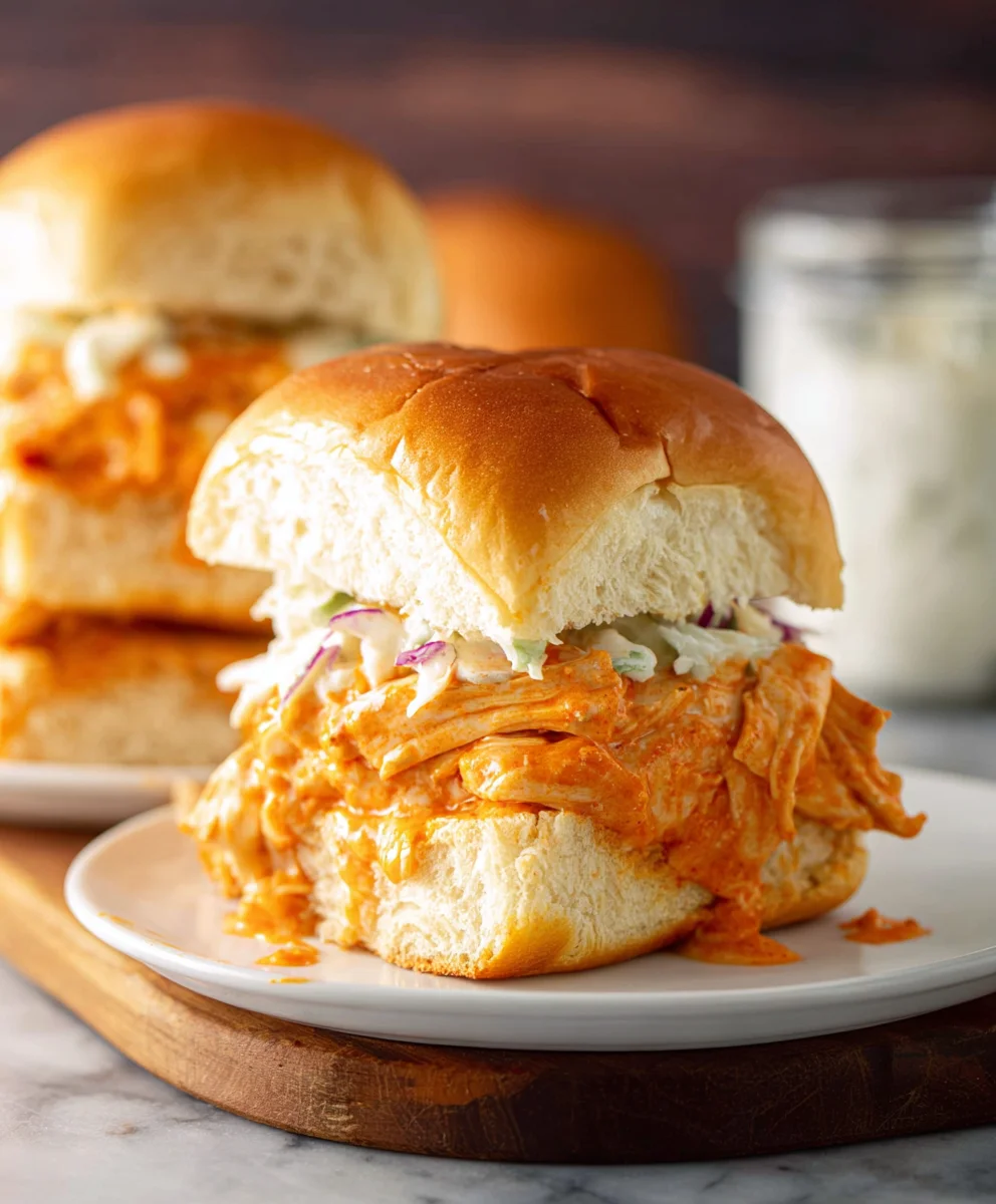 Spicy Buffalo Chicken Sliders - Easy Appetizer Recipe