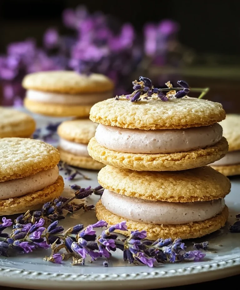 Lemon Lavender Sandwich Cookies-Delightful Treat