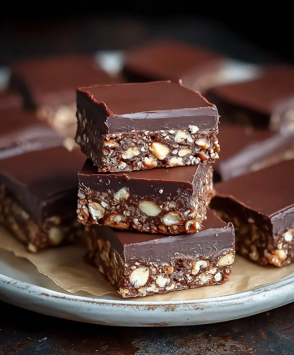 Easy No-Bake Chocolate Biscuit Bars Delight