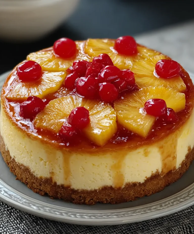 Pineapple Upside Down Cheesecake-Perfect Dessert