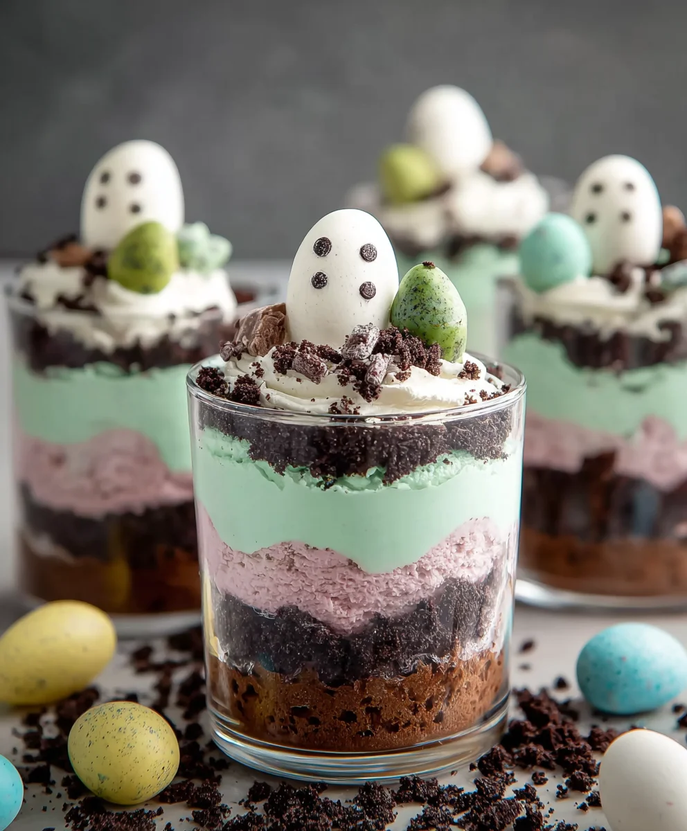 Easy Easter Dirt Cups-Festive Dessert Delight
