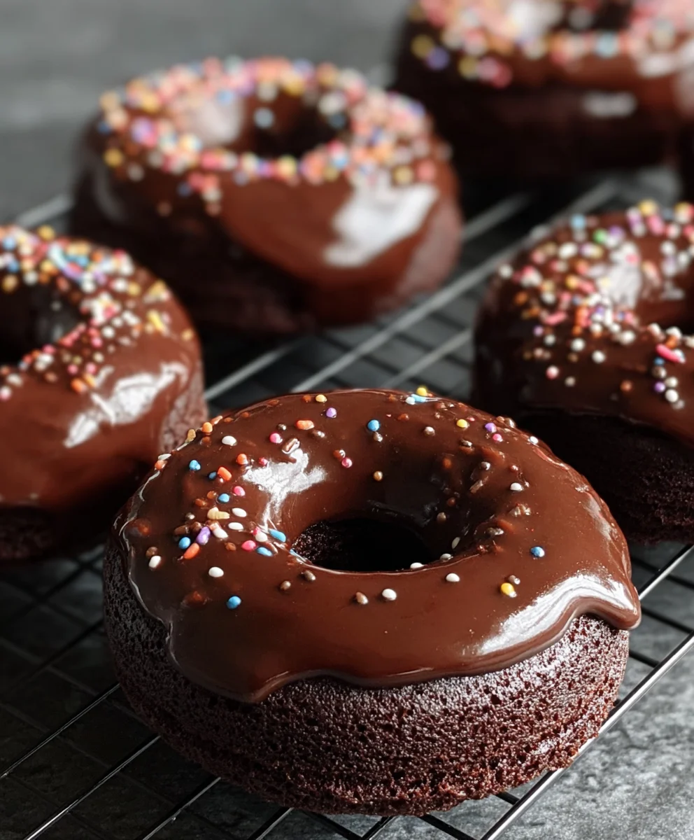 Easy Chocolate Baked Donuts-Guilt Free Dessert
