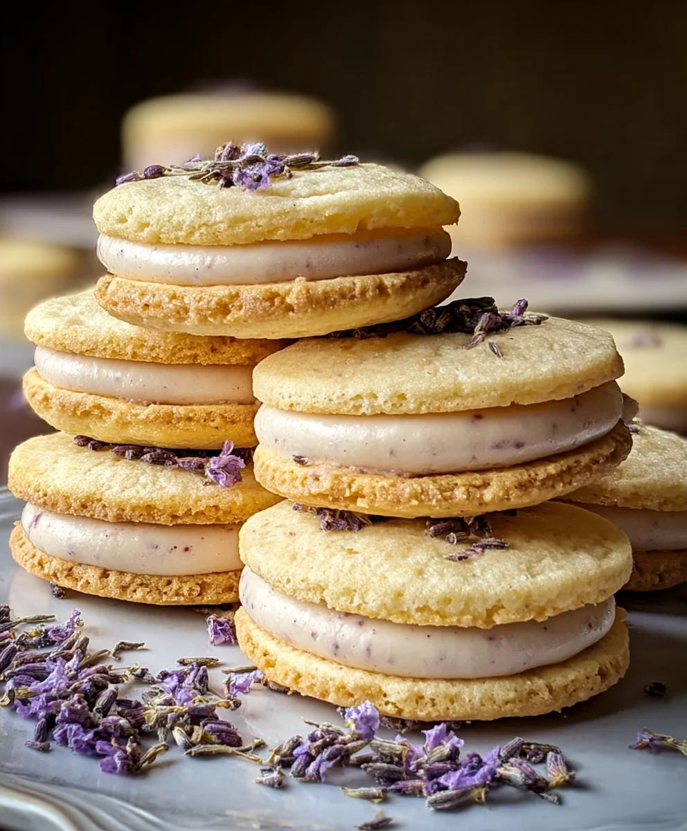 Lemon Lavender Sandwich Cookies-Delightful Treat