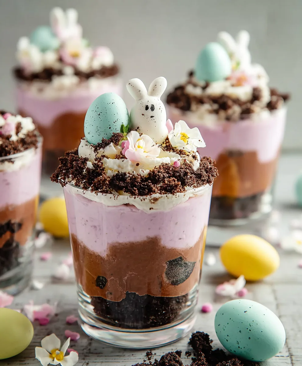 Easy Easter Dirt Cups-Festive Dessert Delight