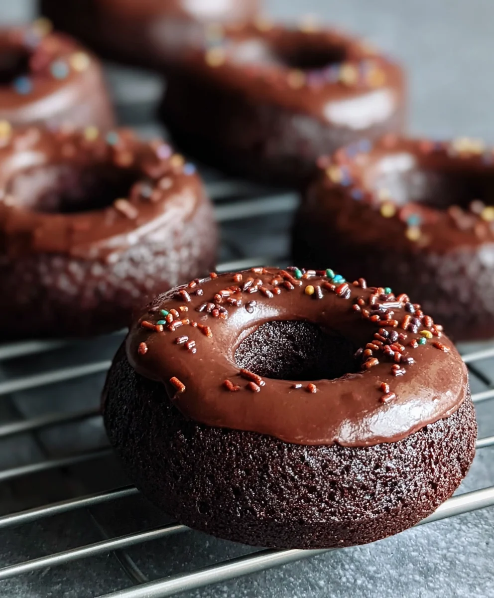 Easy Chocolate Baked Donuts-Guilt Free Dessert