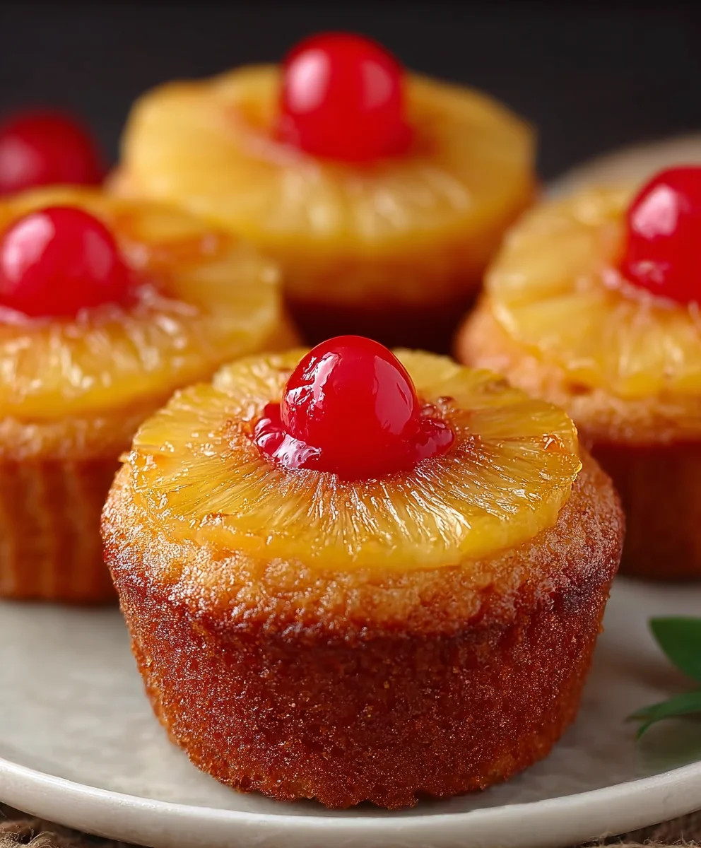 Easy Pineapple Upside Down Cupcakes Recipe