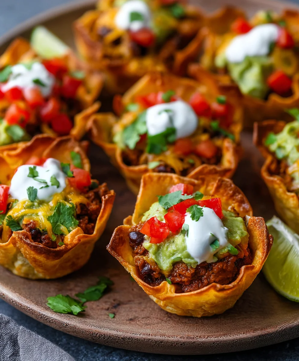 Easy Beef Taco Cups - Quick & Delicious Weeknight Meal