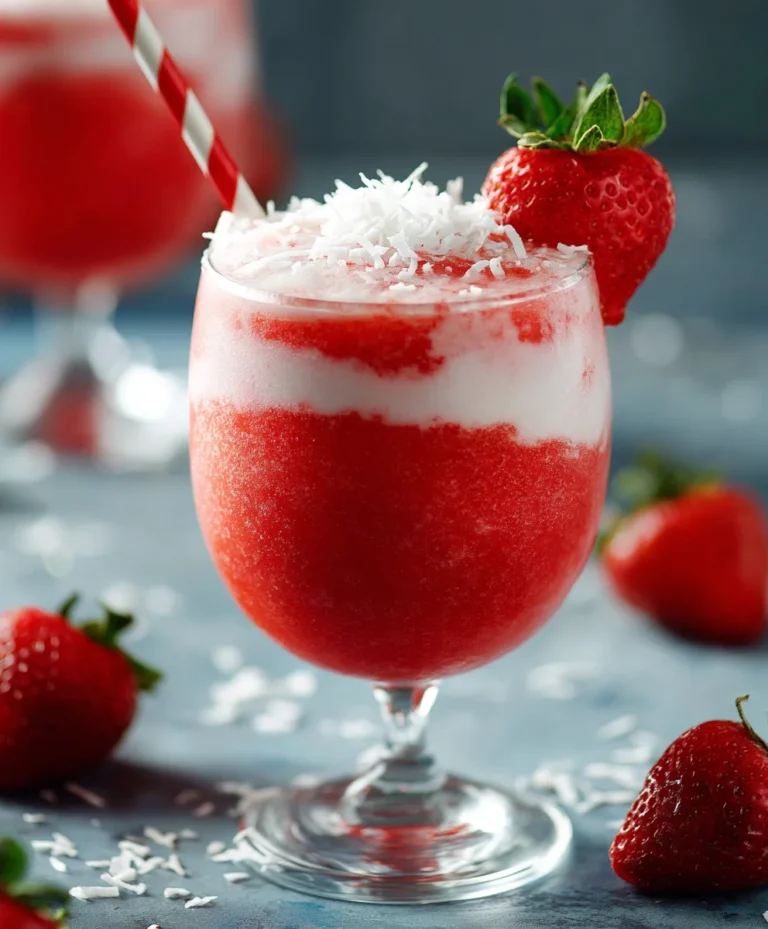 Refreshing Strawberry Coconut Daiquiri Recipe