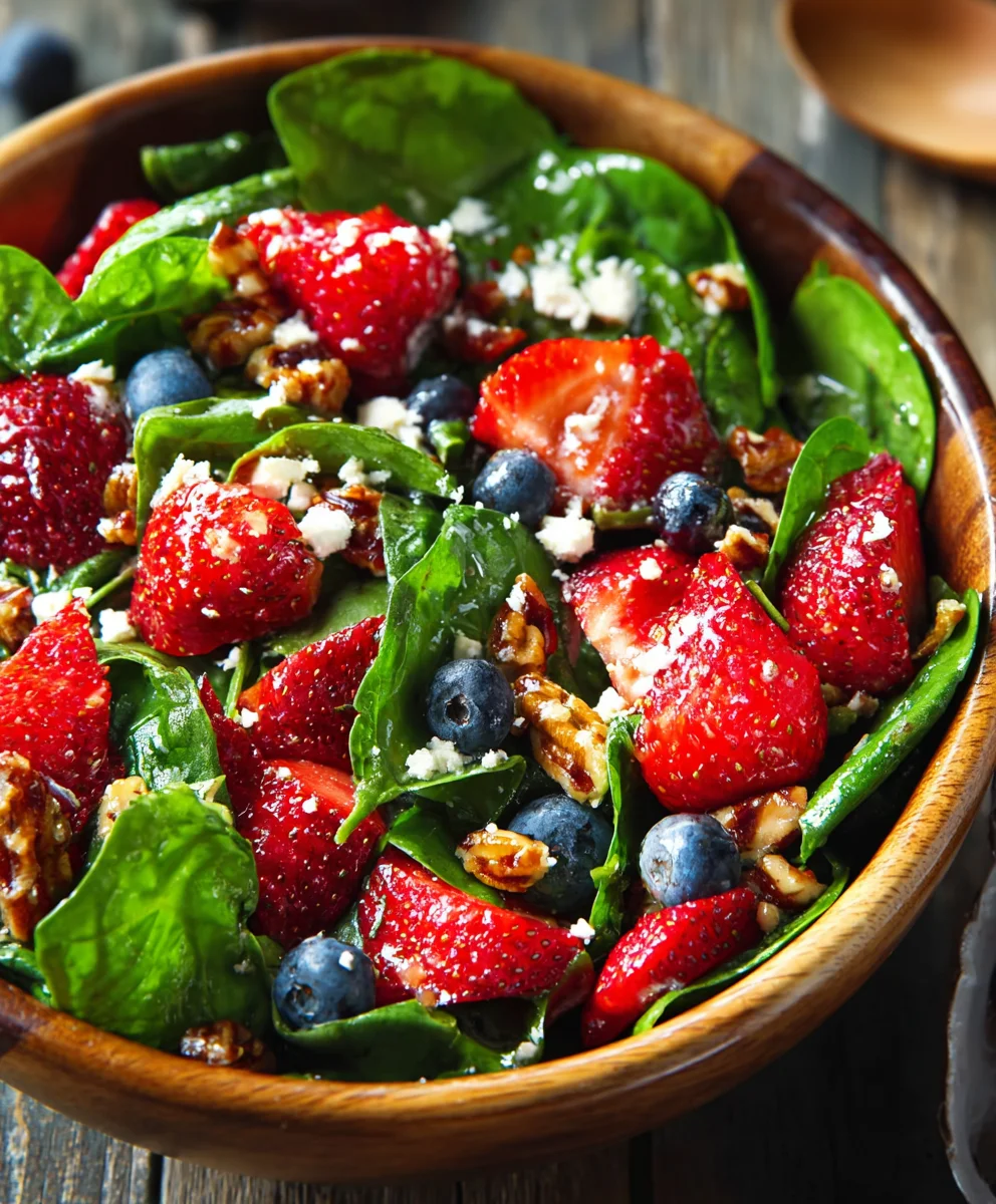 Quick Strawberry Spinach Salad Recipe Easy Meal