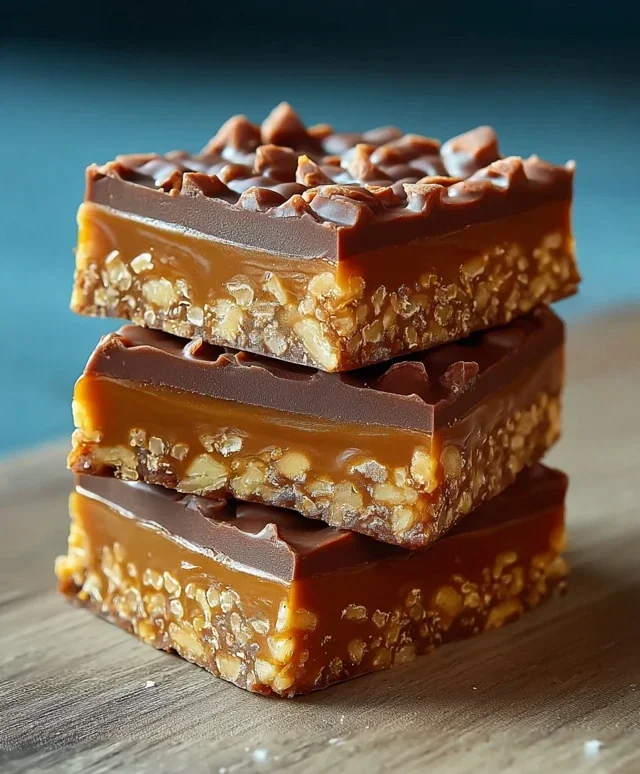 Caramel Fudge Crunch Bars