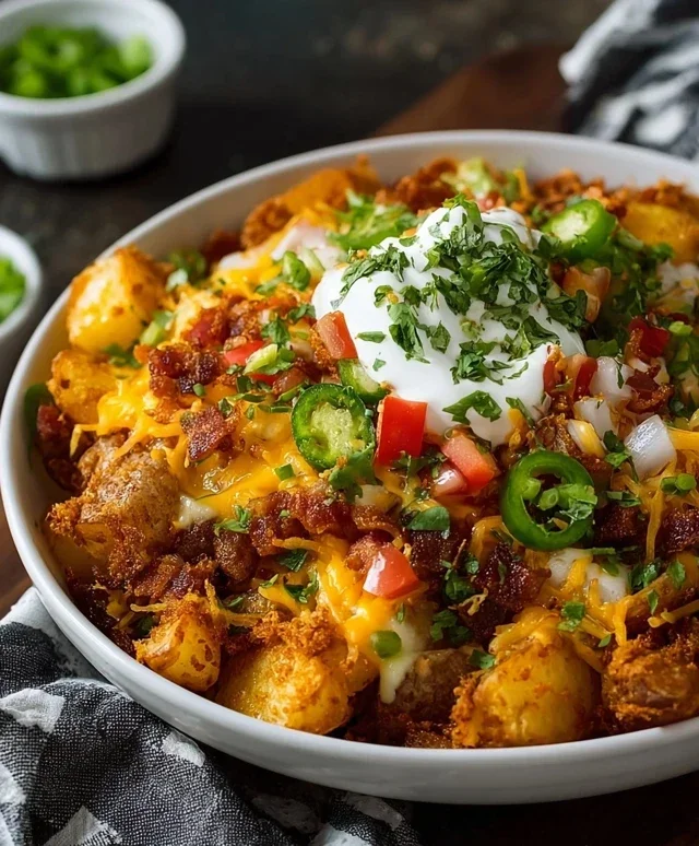 Loaded Potato Taco Bowl