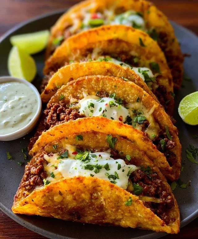 Crispy Ground Beef Tacos