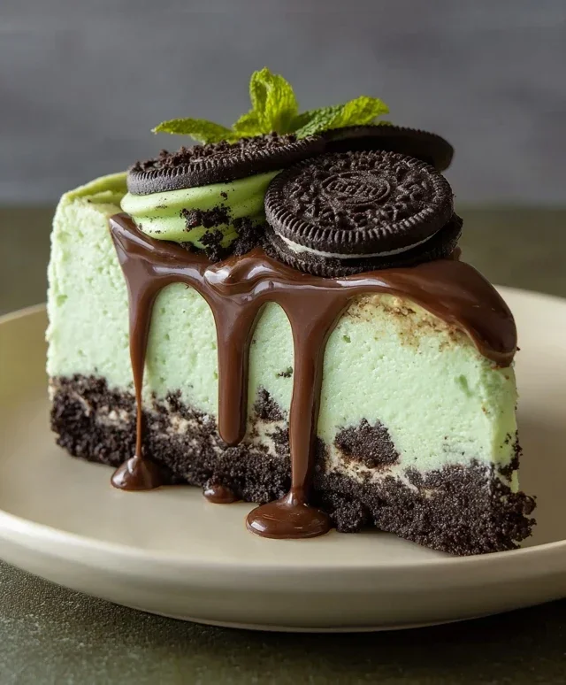 Mint Oreo Cheesecake Delight
