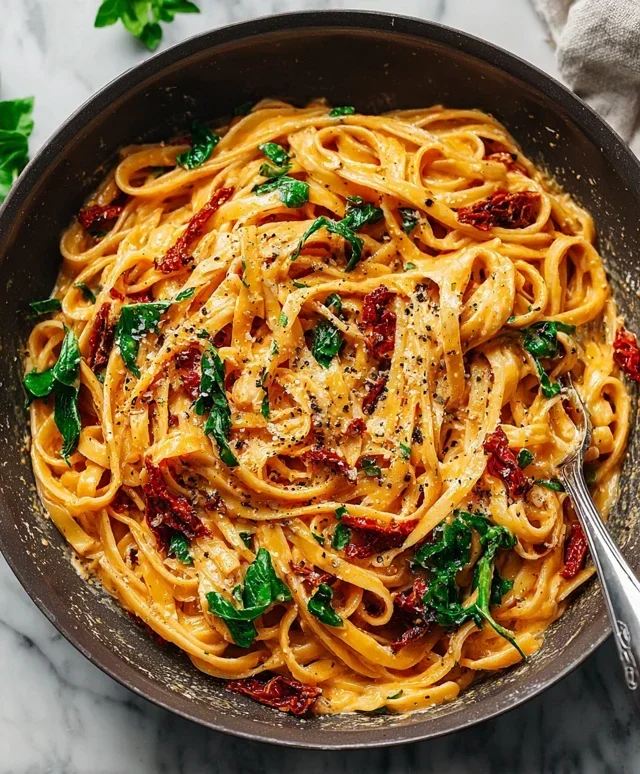 Vegan Creamy Sun Dried Tomato Pasta Recipe