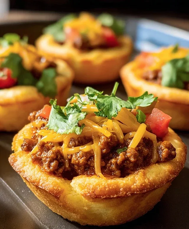 Taco Biscuit Cups