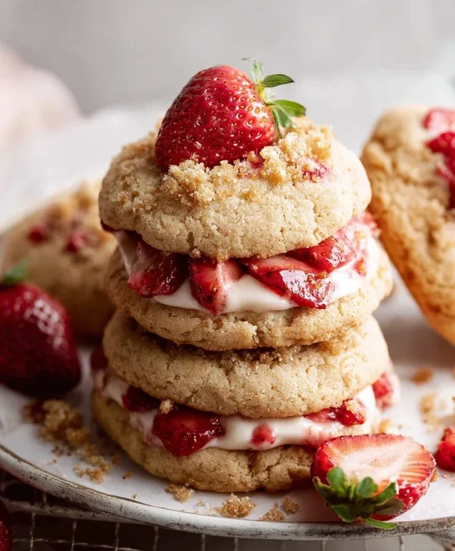 Strawberry Shortcake Cookies