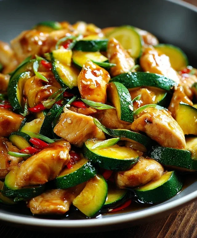 Chicken Zucchini Stir Fry