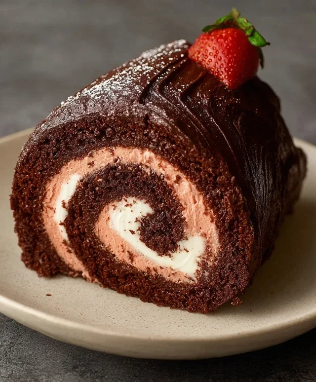 Easy Chocolate Swiss Roll