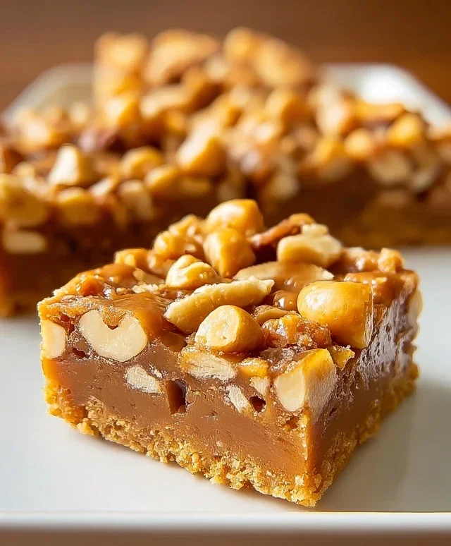 Gooey Butterscotch Nut Bars