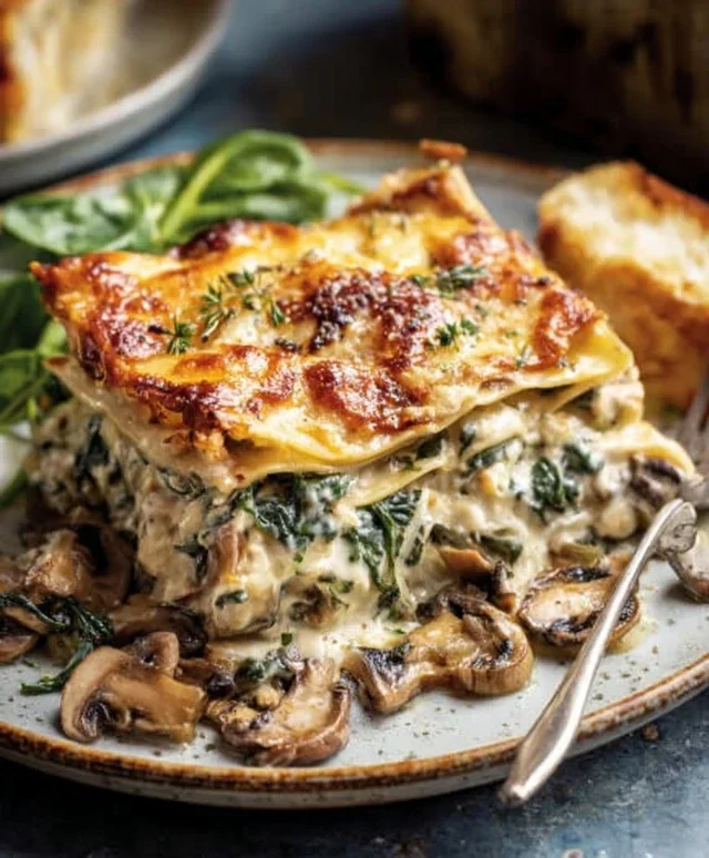 Mushroom And Spinach Lasagna Recipe
