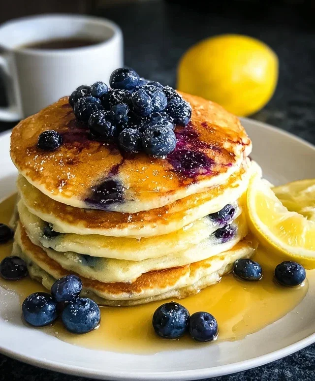 Lemon Blueberry Pancakes