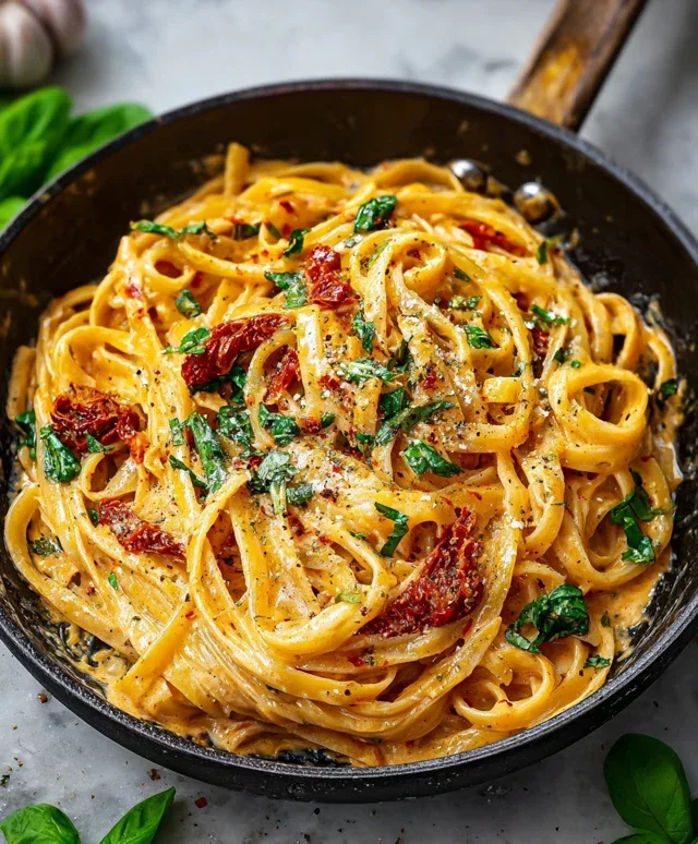 Vegan Creamy Sun Dried Tomato Pasta Recipe