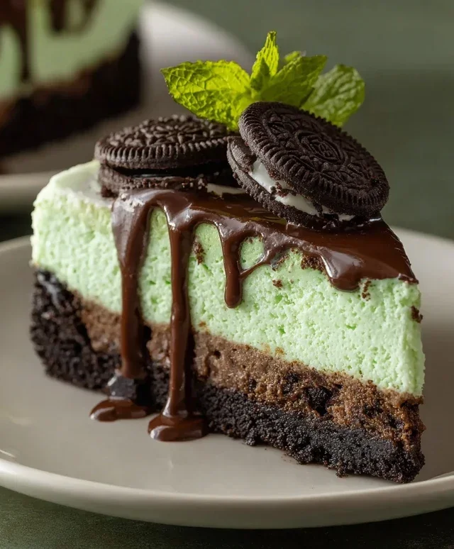 Mint Oreo Cheesecake Delight