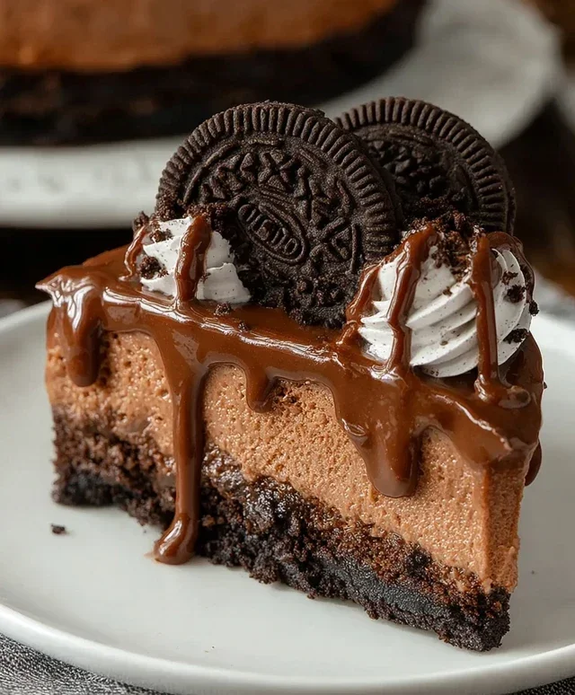 No Bake Oreo Nutella Cheesecake