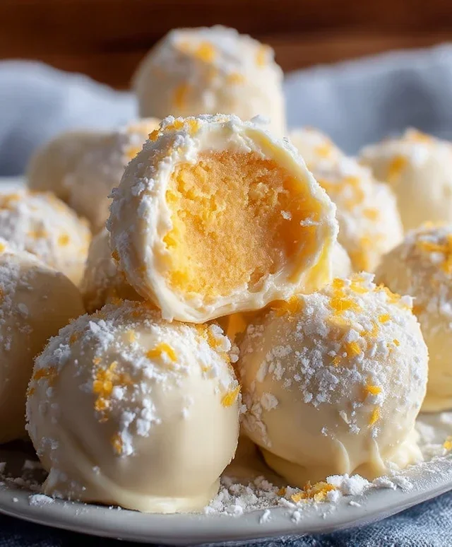 White Chocolate Orange Creamsicle Truffles