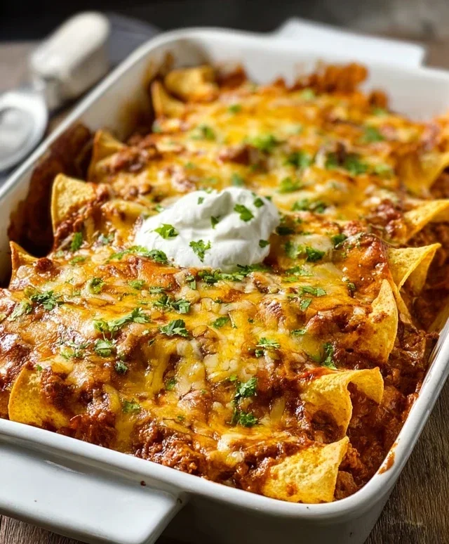 Tortilla Chip Enchiladas
