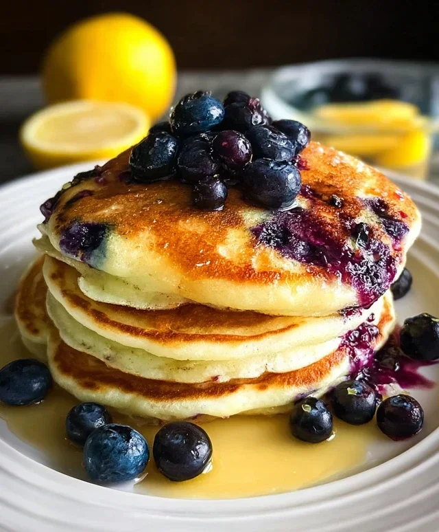 Lemon Blueberry Pancakes