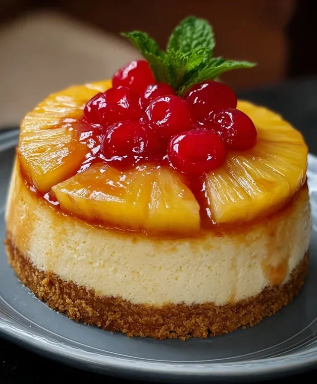 Pineapple Upside-Down Cheesecake Recipe