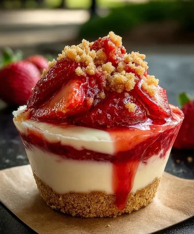 Strawberry Cheesecake Cups