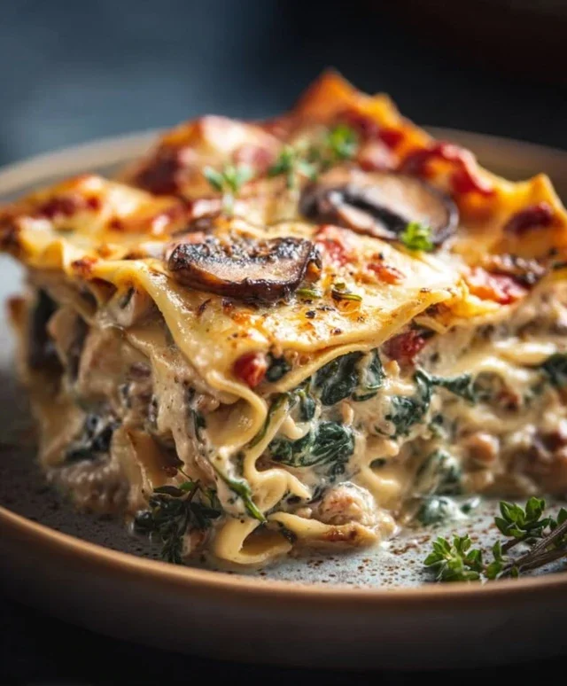 Mushroom And Spinach Lasagna Recipe