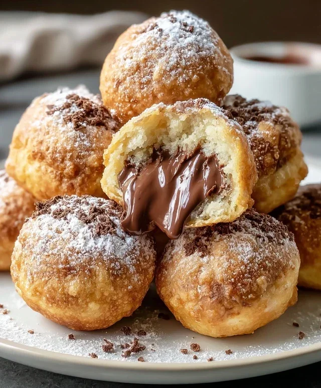Air Fryer Nutella Bombs