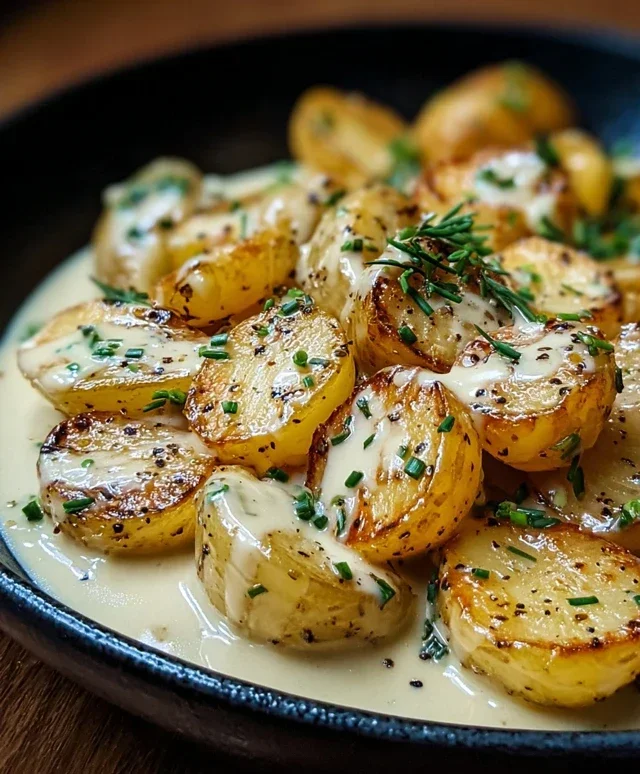 Creamy Garlic Sauce Potatoes