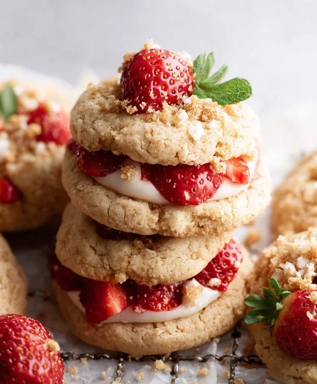 Strawberry Shortcake Cookies