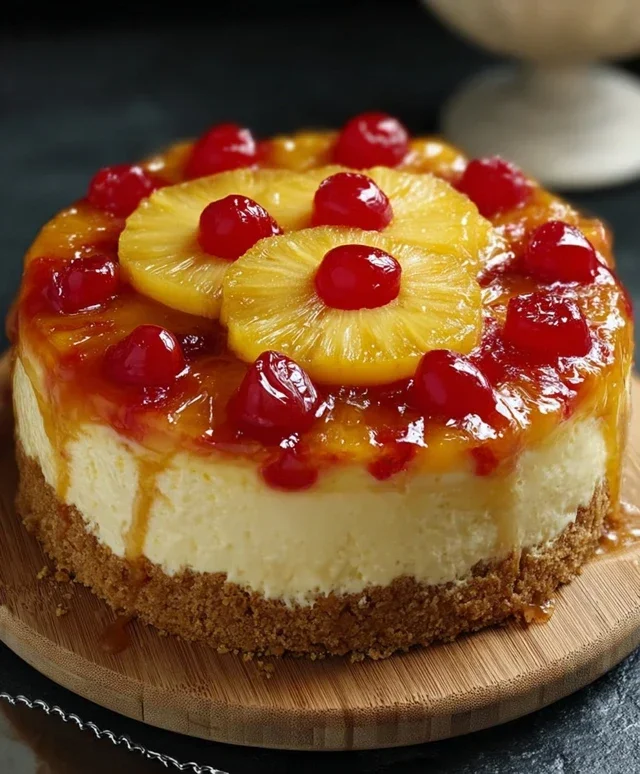 Pineapple Upside-Down Cheesecake Recipe