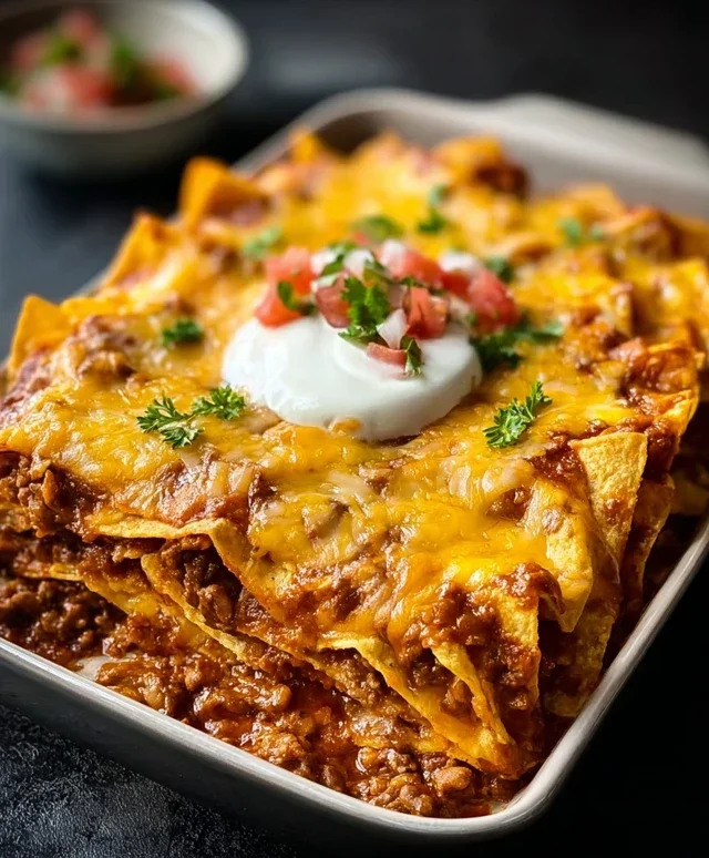 Tortilla Chip Enchiladas