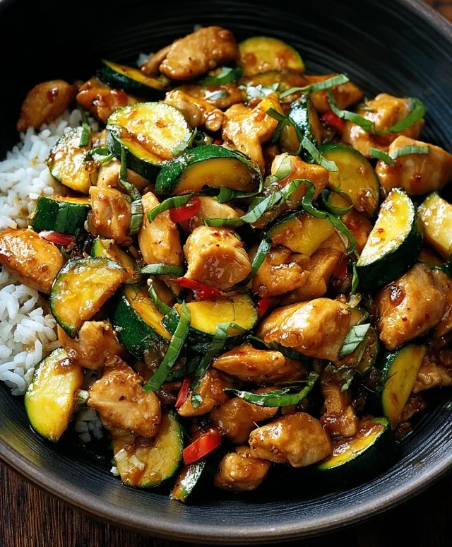 Chicken Zucchini Stir Fry